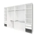 GoodHome Atomia Freestanding White Wardrobe, clothing & shoes organizer (H)2250mm (W)500mm (D)580mm