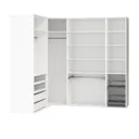 GoodHome Atomia Freestanding White Large bedroom storage unit kit (H)2250mm (W)500mm (D)580mm
