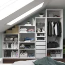 GoodHome Atomia Freestanding White Wardrobe, clothing & shoes organizer (H)2250mm (W)750mm (D)580mm