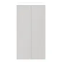 GoodHome Atomia Freestanding Matt Light grey & white 2 door Medium Wardrobe
