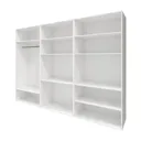 GoodHome Atomia White Wardrobe, clothing & shoes organizer (H)2250mm (W)1000mm (D)580mm