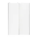 Atomia White 2 door Sliding Wardrobe Door kit (H)2250mm (W)1500mm
