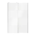 Atomia White 2 door Sliding Wardrobe Door kit (H)2250mm (W)1500mm