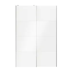 Atomia White 2 door Sliding Wardrobe Door kit (H)2250mm (W)1500mm