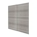 Atomia Freestanding Grey oak effect 2 door Sliding Wardrobe Door kit (H)2250mm (W)2000mm