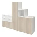 GoodHome Atomia Freestanding White Oak effect Large Under the stairs storage kit