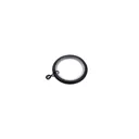 GoodHome Araxos Black Curtain ring (Dia)50mm, Pack of 10