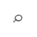 GoodHome Kimlos Nickel effect Black Curtain ring (Dia)35mm, Pack of 10