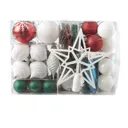 Festive bright Assorted Multicolour Bauble, Pack of 120