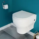 GoodHome Cavally Toilet pan with Soft close seat