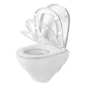 GoodHome Cavally Toilet pan with Soft close seat