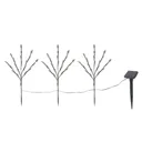 Diso Brown Tree Solar-powered LED Outdoor Stake light, Set of 3