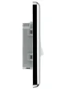 GoodHome Chrome 20A 2 way 1 gang Raised rounded Single light Switch
