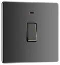 GoodHome 20A Black Nickel Rocker Flat Control switch with LED Indicator