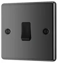 GoodHome Black Nickel 20A 2 way 1 gang Raised rounded Single light Switch