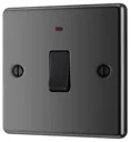 GoodHome 20A Black Nickel Rocker Raised rounded Control switch with LED Indicator