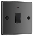 GoodHome 20A Black Nickel Rocker Raised rounded Control switch with LED Indicator
