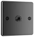 GoodHome Black Nickel 20A 2 way 1 gang Raised rounded Single toggle light Switch