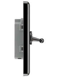 GoodHome Black Nickel 20A 2 way 1 gang Raised rounded Single toggle light Switch