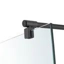 GoodHome Beloya Black Wall-mounted Support bar (L)1250mm