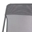 Joline Steel grey Metal Deck Chair