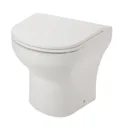 GoodHome Cavally Back to wall Rimless Standard Toilet set with Soft close seat