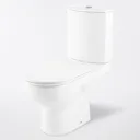 GoodHome Cavally Contemporary Close-coupled Rimless Standard Toilet set with Soft close seat