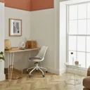 Tivissa White Office chair (H)820mm (W)480mm (D)560mm