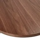 Zorras Matt walnut effect Side table (H)50cm (W)48.3cm (D)48.3cm