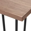 Zorras Matt walnut effect Desk (H)73cm (W)120cm (D)60cm