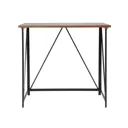 Seponi Matt walnut effect Folding desk (H)75cm (W)80cm (D)45cm