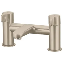 GoodHome Cavally Nickel effect Deck Filler Tap
