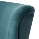 Zorita Teal Velvet effect Occasional chair (H)830mm (W)650mm (D)715mm