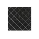 Glina Black Gloss Patterned Ceramic Wall Tile, Pack of 40, (L)150mm (W)150mm