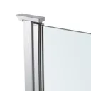 GoodHome Beloya Gloss Chrome effect Mirror Pivot Return panel (H)1950mm (W)300mm (T)11mm