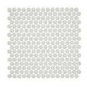 Oregia White Ceramic Mosaic tile sheet, (L)310mm (W)315mm