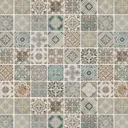 Diriana Multicolour Stone effect Natural stone Mosaic tile sheet, (L)300mm (W)300mm