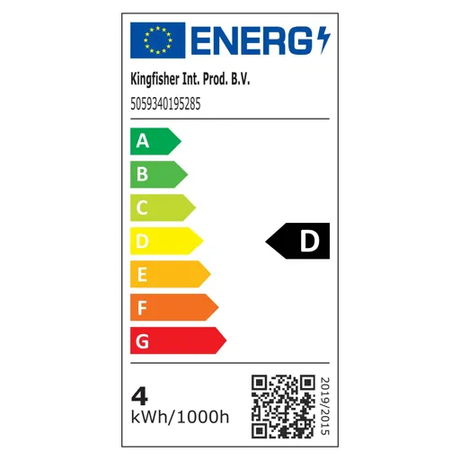 Diall E27 3.4W 470lm GLS Warm white LED filament Light bulb