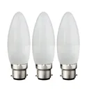 Diall 4.2W 470lm Candle Warm white LED Light bulb, Pack of 3
