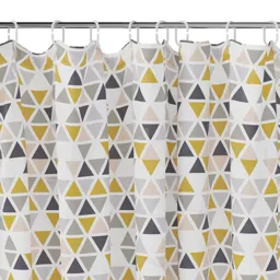 GoodHome Koros Multicolour Triangle Shower curtain (L)1800mm