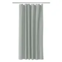 GoodHome Koros Sage grey Plain Shower curtain (L)1800mm