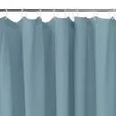 GoodHome Kina Water blue Plain Shower curtain (L)1800mm