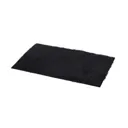 GoodHome Sedna Black Polyester Anti-slip Bath mat (L)800mm (W)500mm