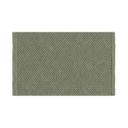 GoodHome Elland Green tea Cotton & polyester (PES) Anti-slip Bath mat (L)800mm (W)500mm