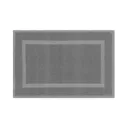 GoodHome Cellna Anthracite Cotton Bath mat (L)800mm (W)500mm