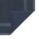 GoodHome Cellna Midnight blue Cotton Bath mat (L)800mm (W)500mm