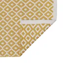 GoodHome Koros White & yellow Cotton Anti-slip Bath mat (L)800mm (W)500mm