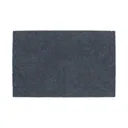 GoodHome Koros Midnight blue Cotton Anti-slip Bath mat (L)800mm (W)500mm