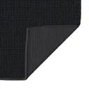 GoodHome Kina Black Polyester Anti-slip Bath mat (L)700mm (W)500mm