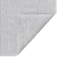 GoodHome Drina High rise grey Cotton Plain Bath mat (L)500mm (W)700mm